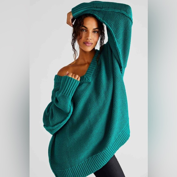 NWT Free People Alli V-neck Mountain View Size M - Picture 2 of 10